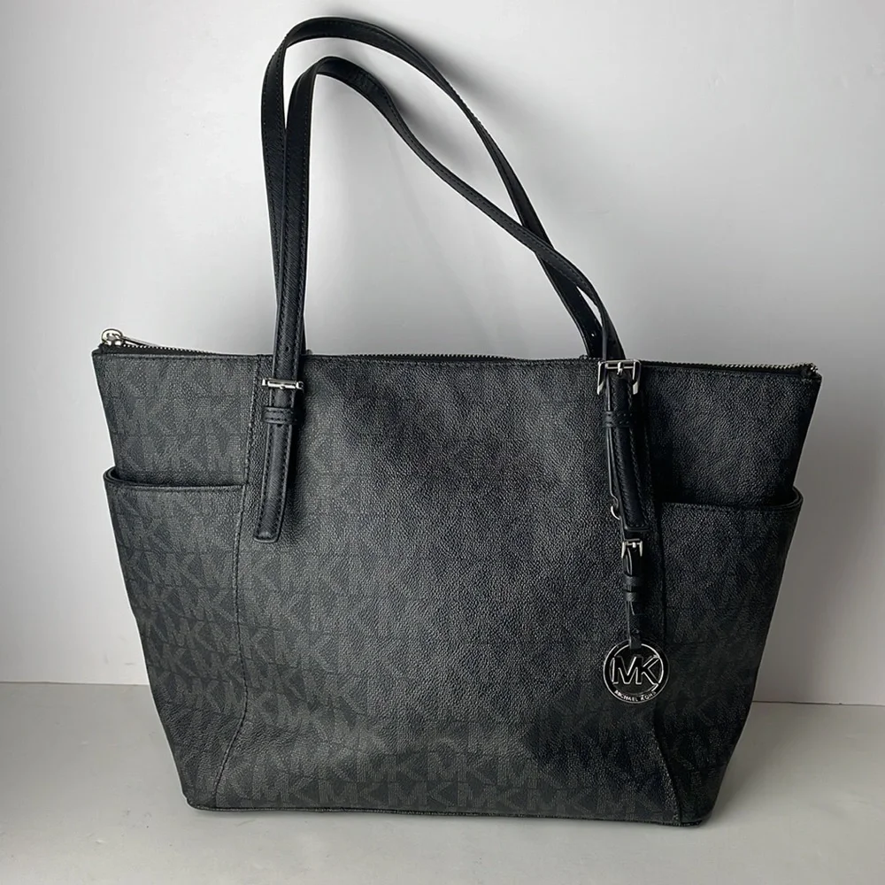 Michael Kors Jet Set Monogram Shoulder Bag Tote
